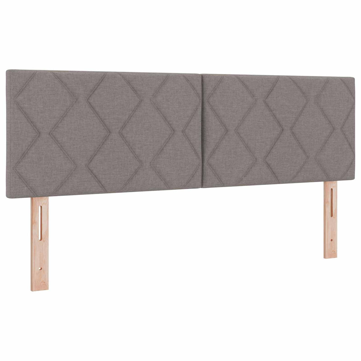 Lit boxspring avec matelas Taupe 140 x 200 cm Tissu