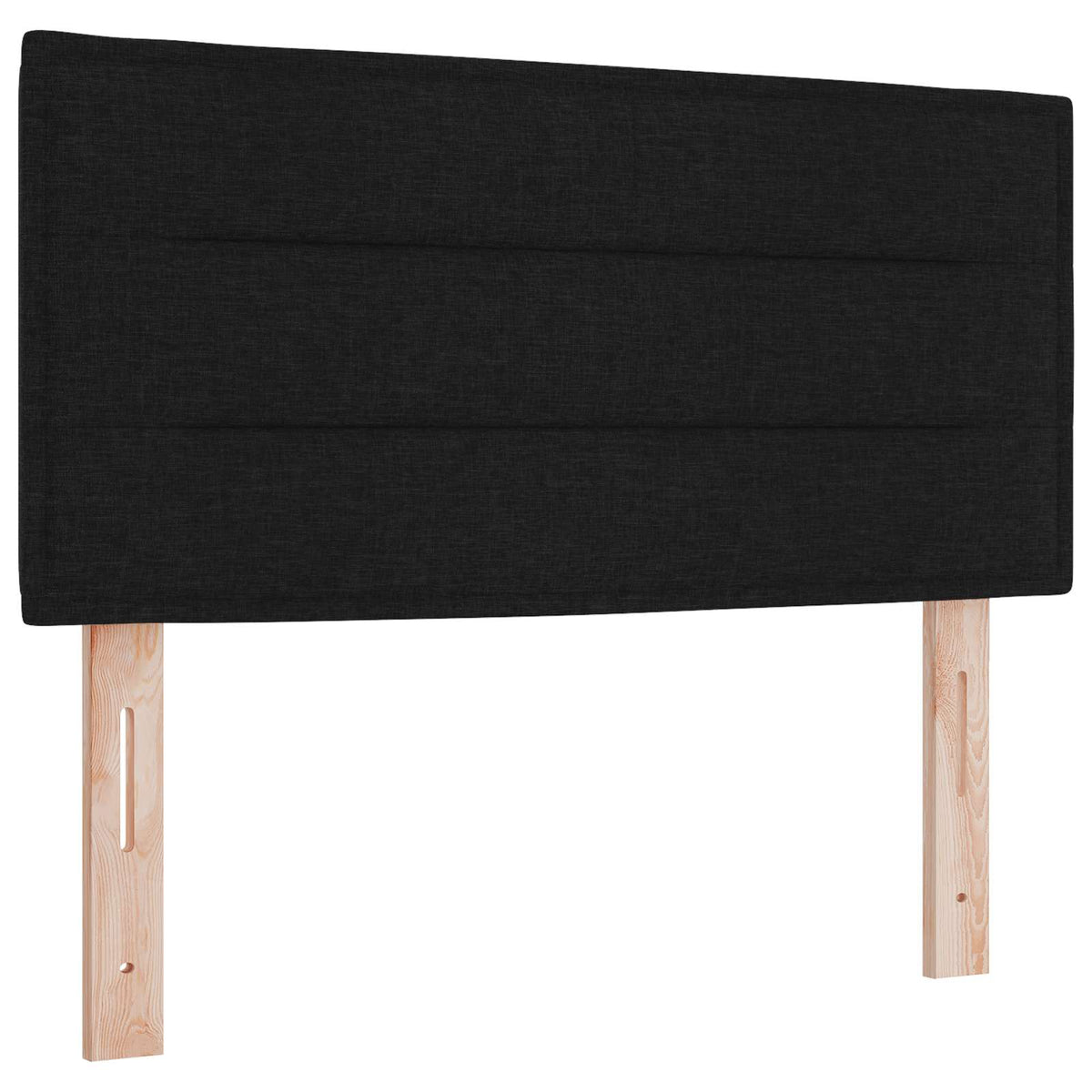 Lit boxspring avec matelas Noir 120 x 190 cm Tissu