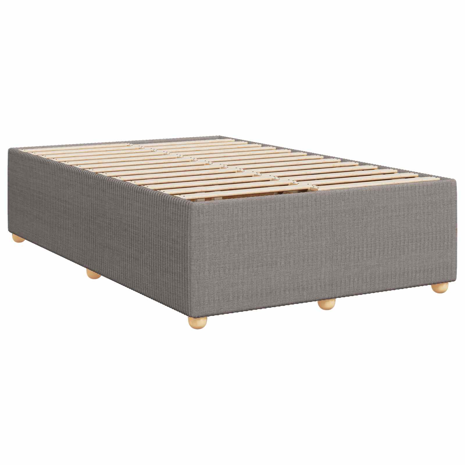 Lit boxspring avec matelas Taupe 120 x 190 cm Tissu