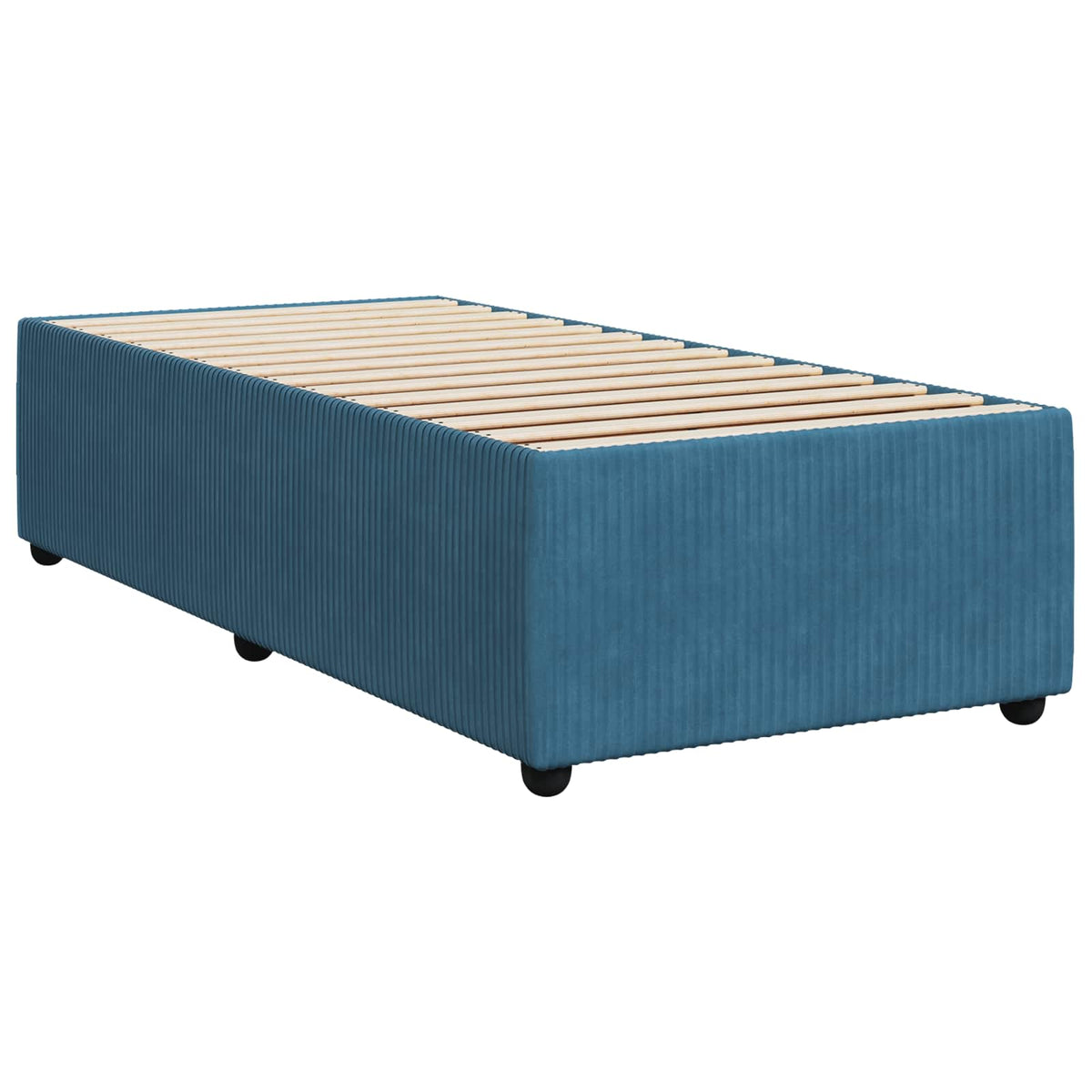 Lit boxspring avec matelas Bleu 80 x 200 cm Velours - XIOS