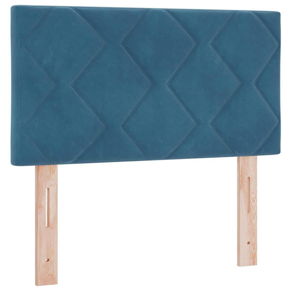 Lit boxspring avec matelas Bleu 80 x 200 cm Velours