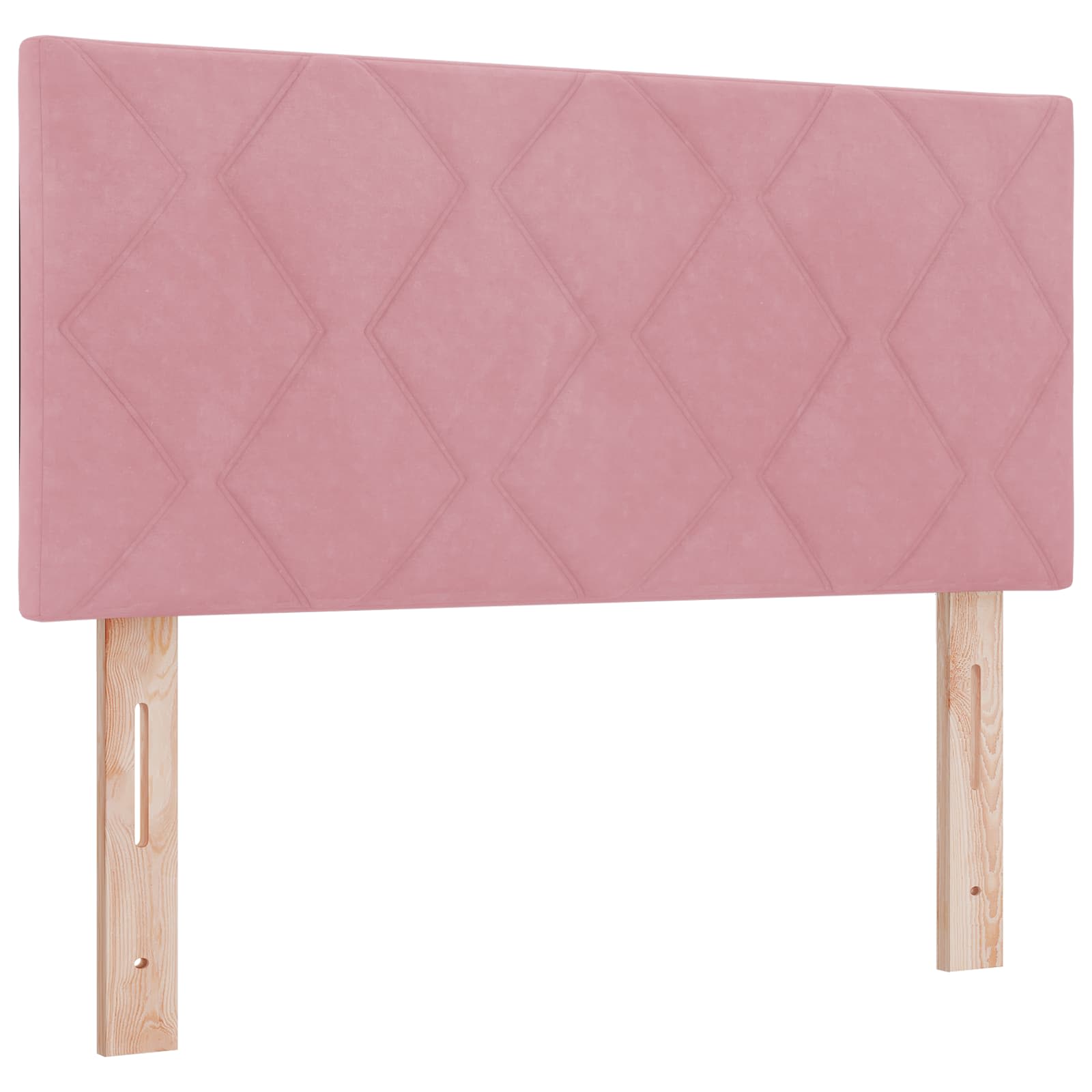 Lit boxspring avec matelas Rose 100 x 200 cm Velours