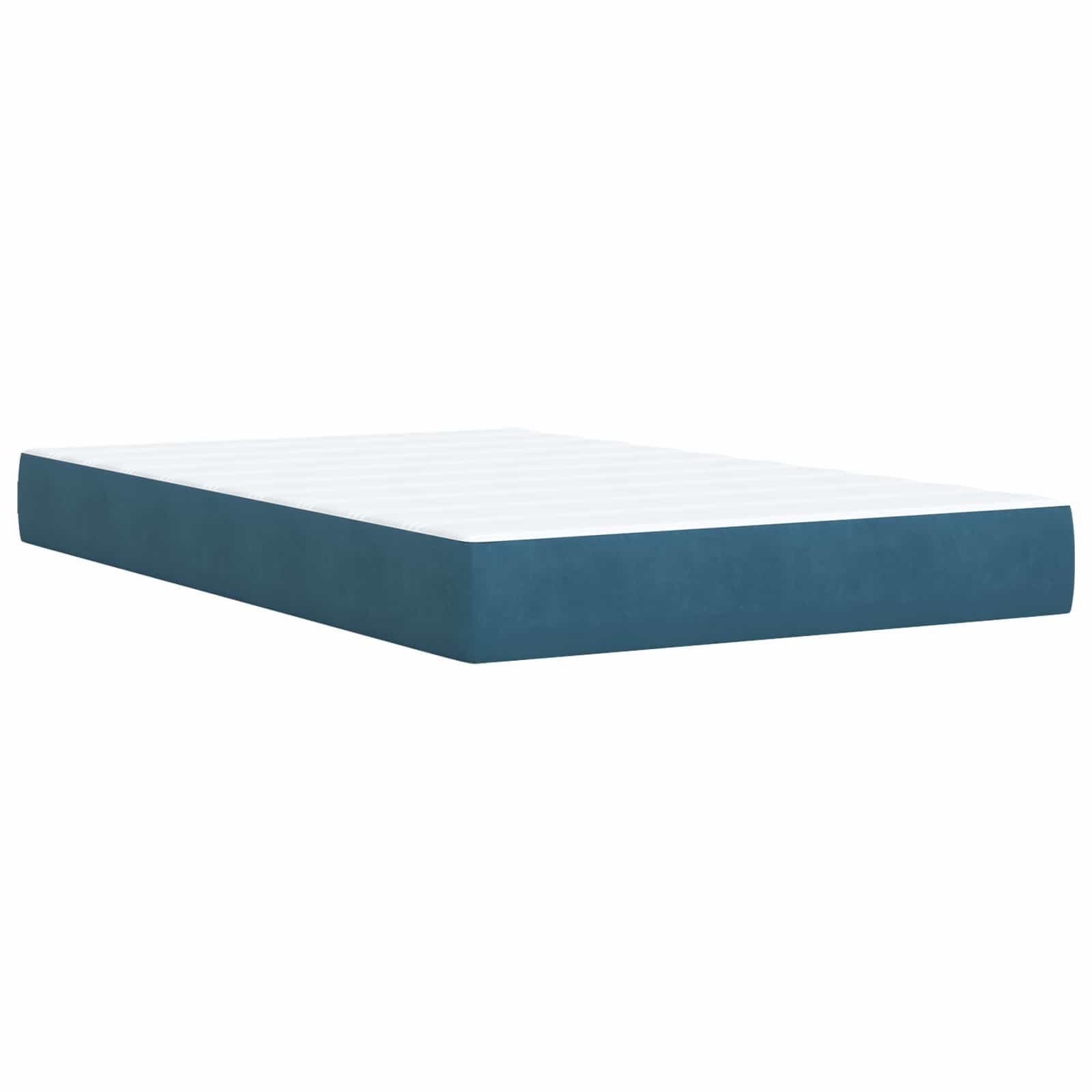 Lit boxspring avec matelas Bleu 120 x 200 cm Velours - XIOS