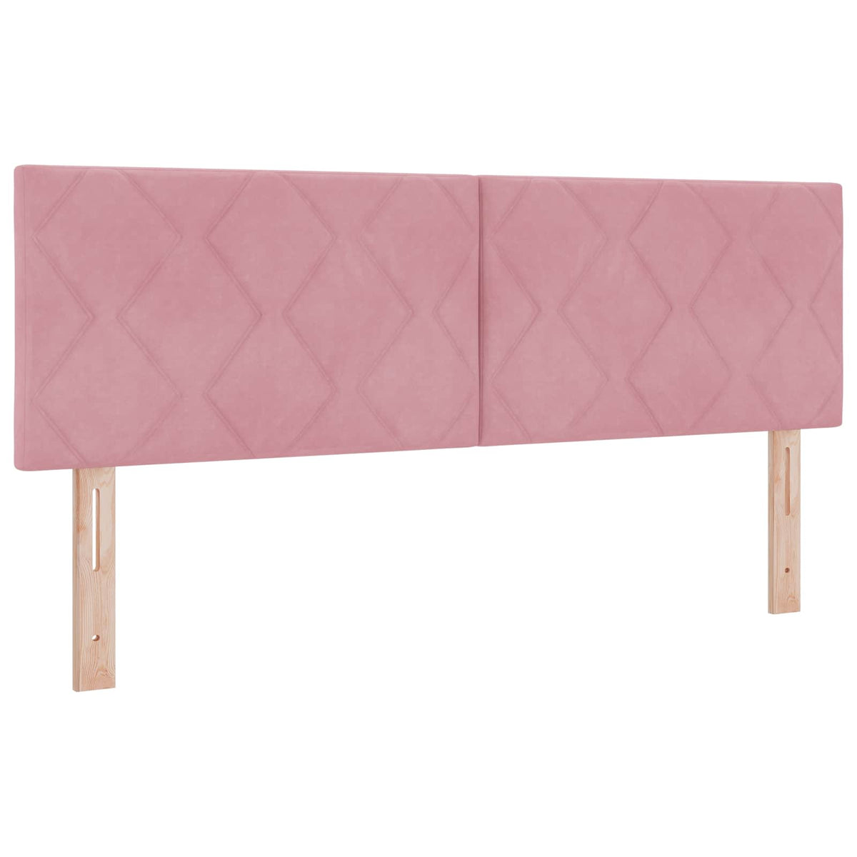 Lit boxspring avec matelas Rose 140 x 190 cm Velours