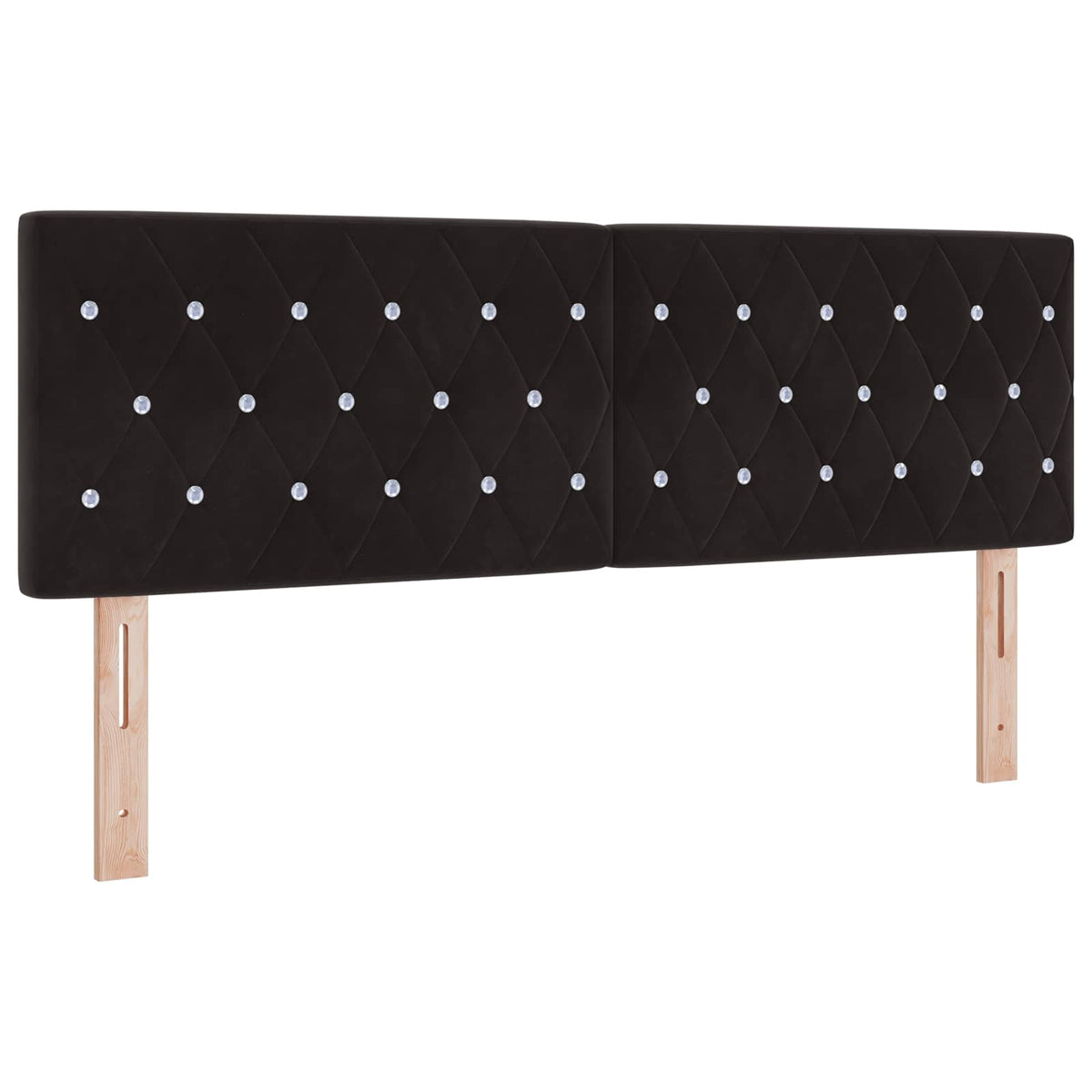 Lit boxspring avec matelas Noir 140 x 200 cm Velours