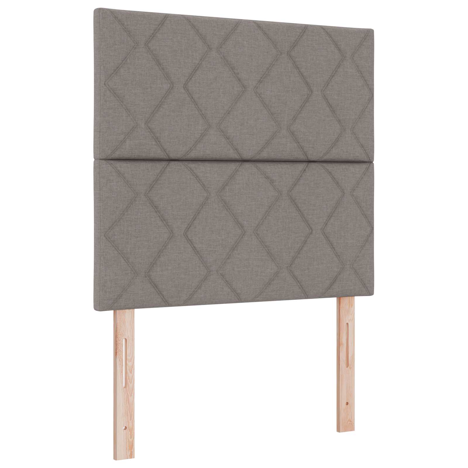 Lit boxspring avec matelas Taupe 120 x 190 cm Tissu