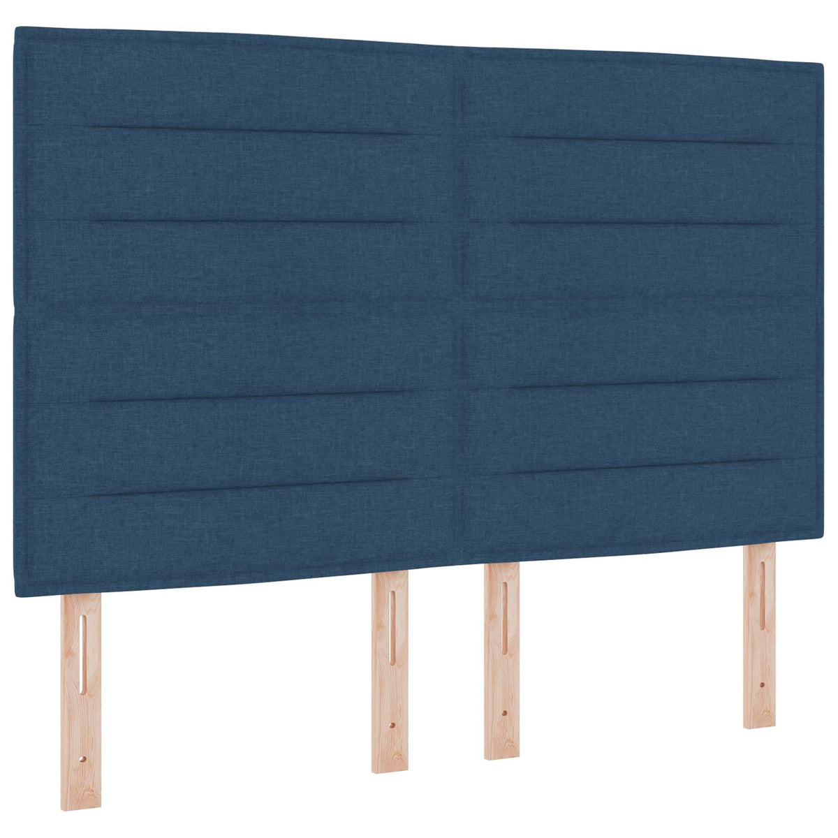 Lit boxspring avec matelas Bleu 140 x 190 cm Tissu