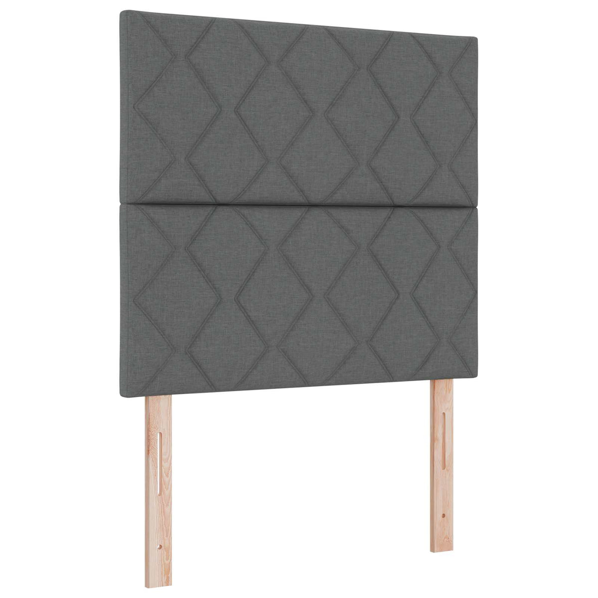 Lit boxspring avec matelas Gris foncé 90 x 190 cm Tissu