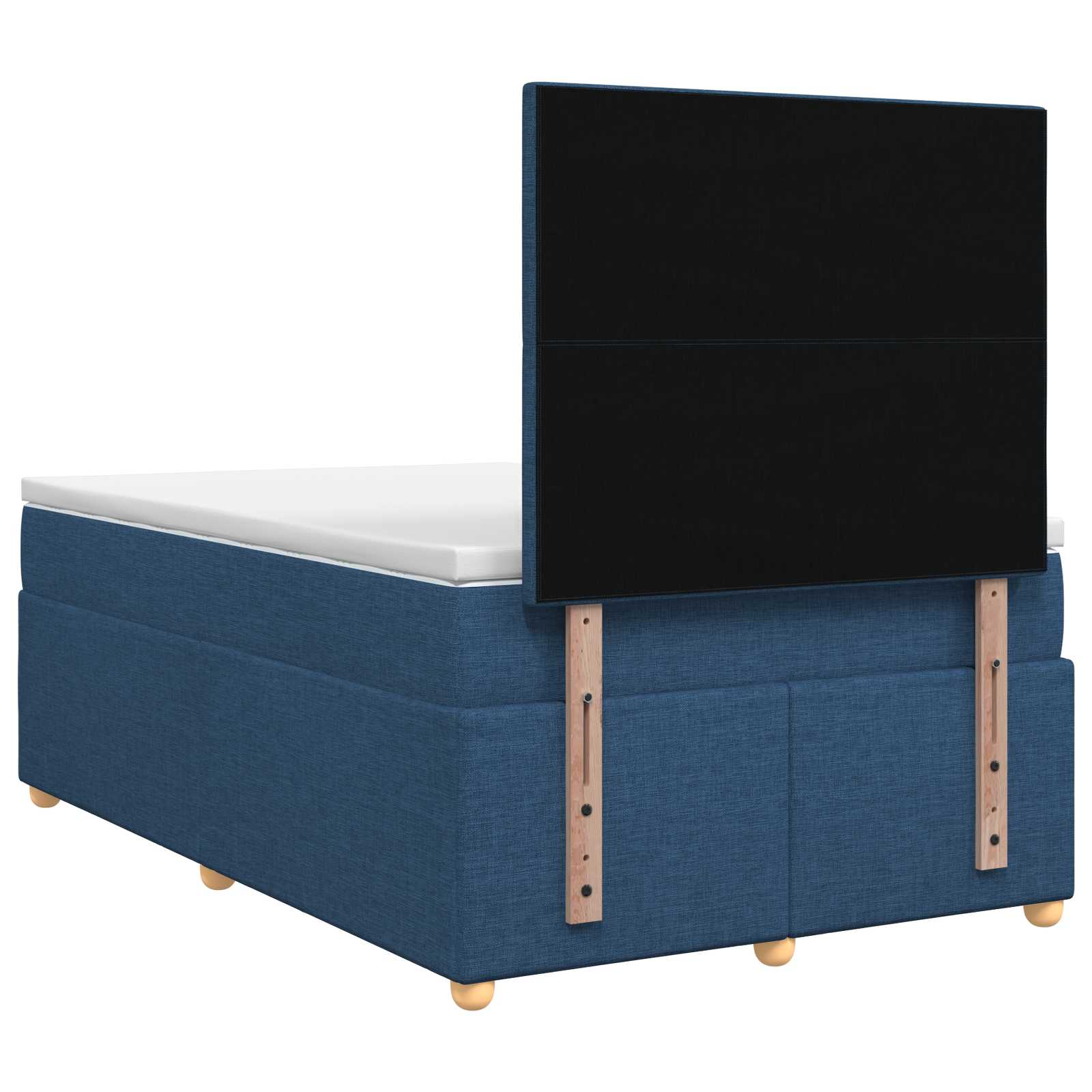 Lit boxspring avec matelas Bleu 120 x 190 cm Tissu