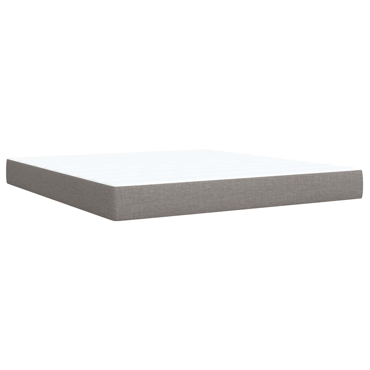 Lit boxspring avec matelas Taupe 140 x 190 cm Tissu