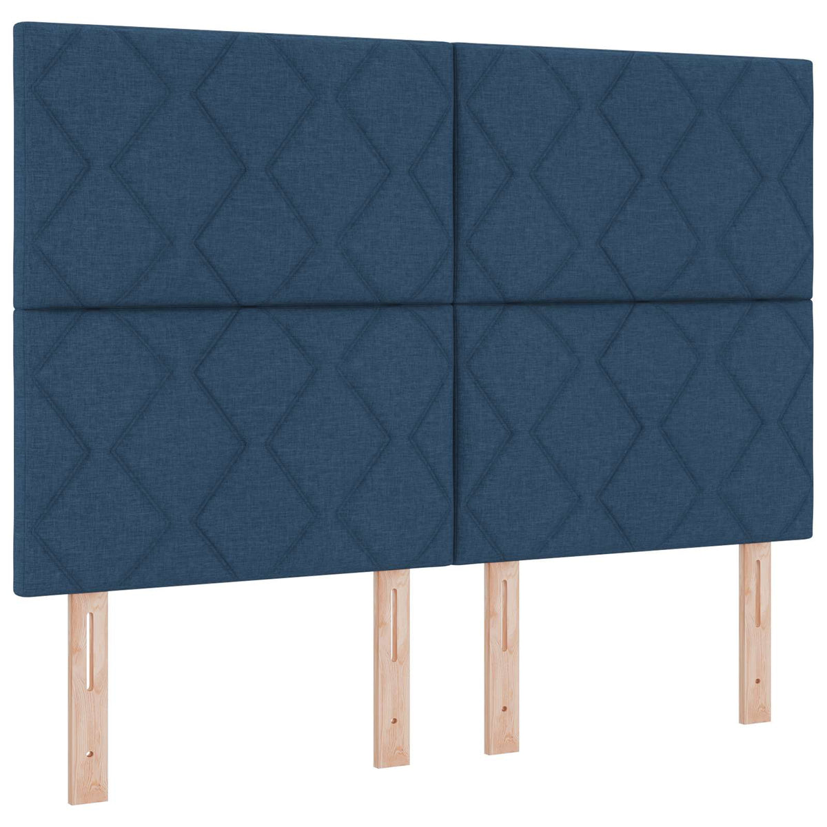 Lit boxspring avec matelas Bleu 140 x 190 cm Tissu