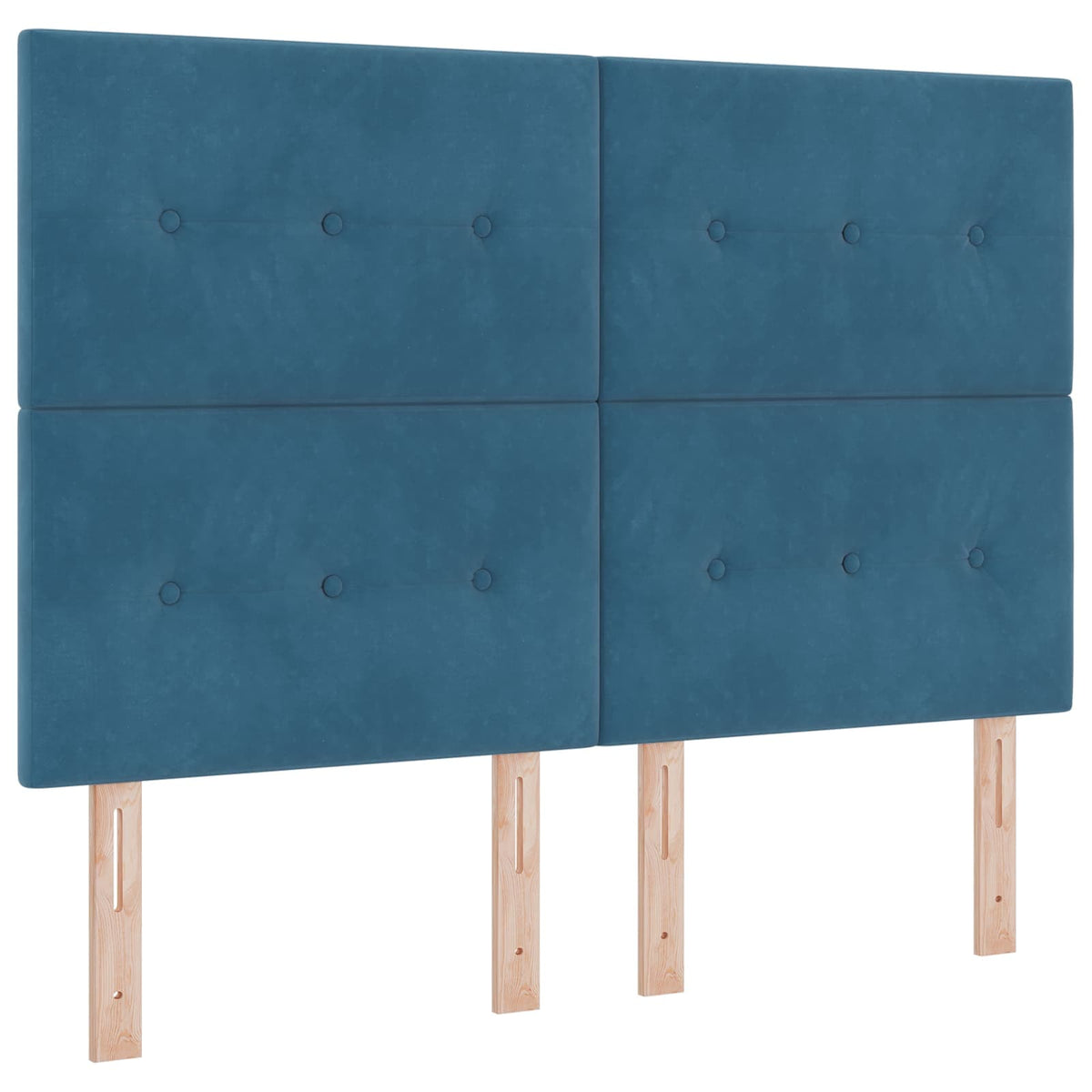 Lit boxspring avec matelas Bleu 140 x 190 cm Velours