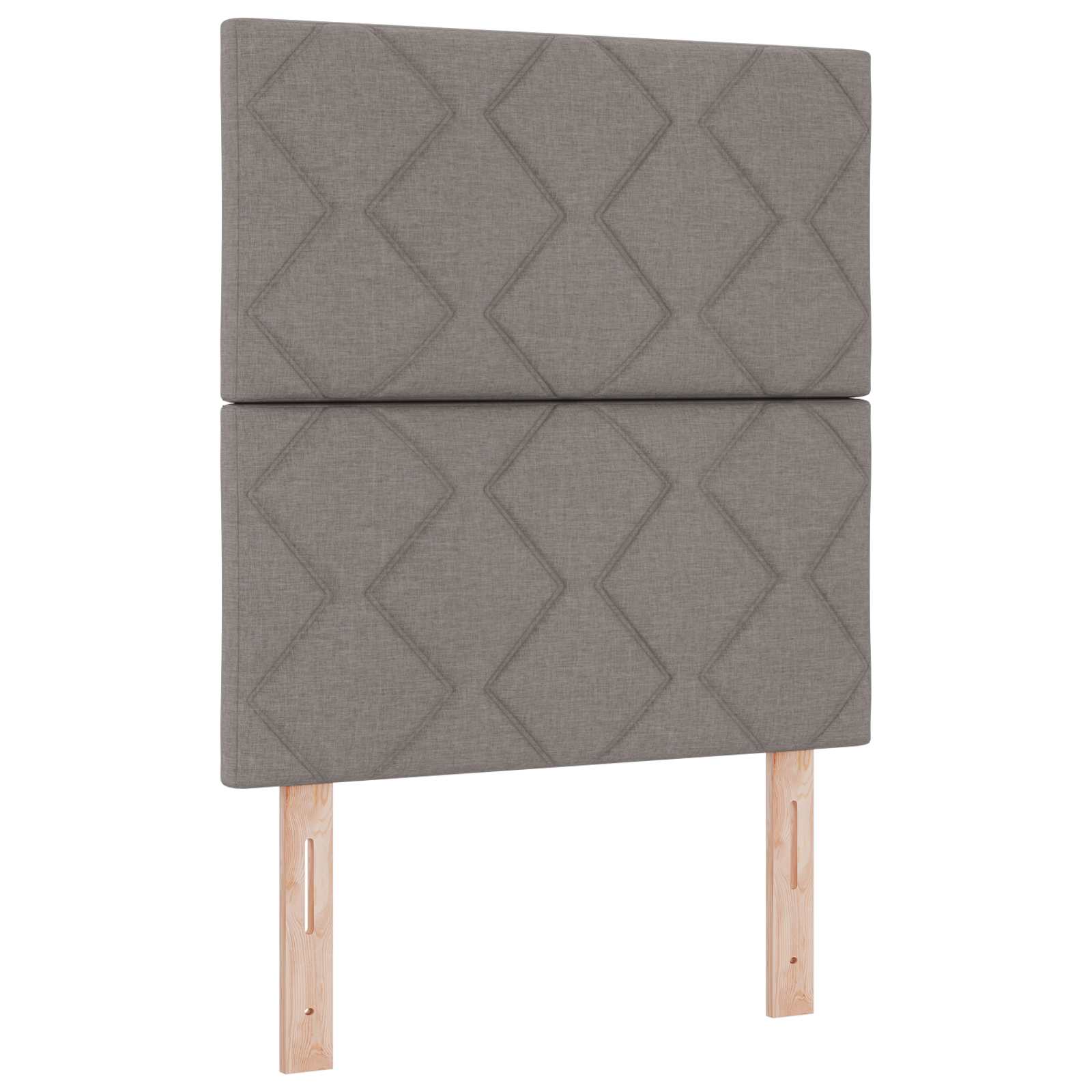 Lit boxspring avec matelas Taupe 80 x 200 cm Tissu