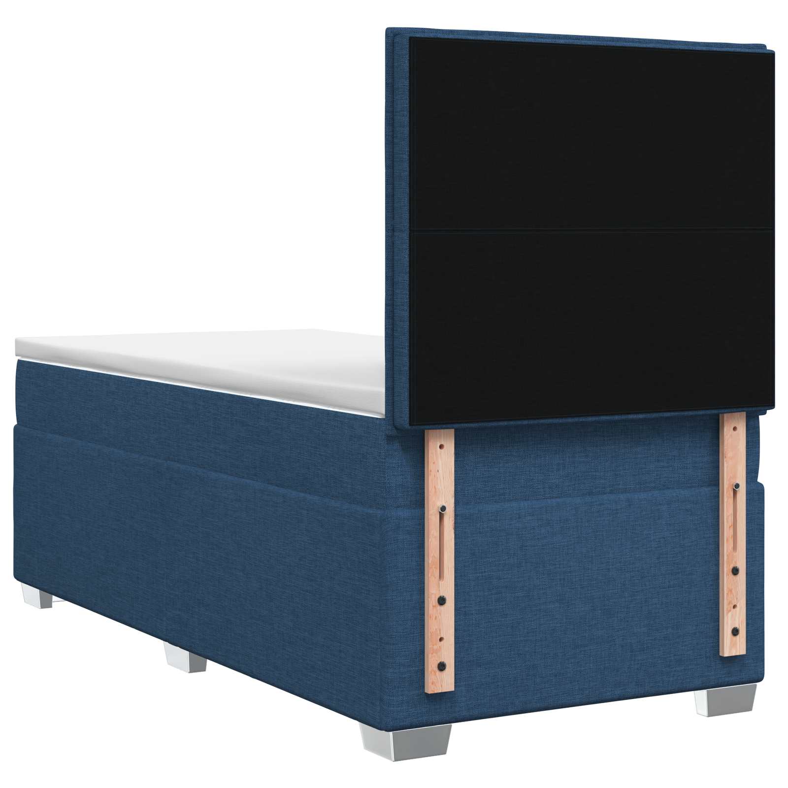 Lit boxspring avec matelas Bleu 90 x 200 cm Tissu - XIOS