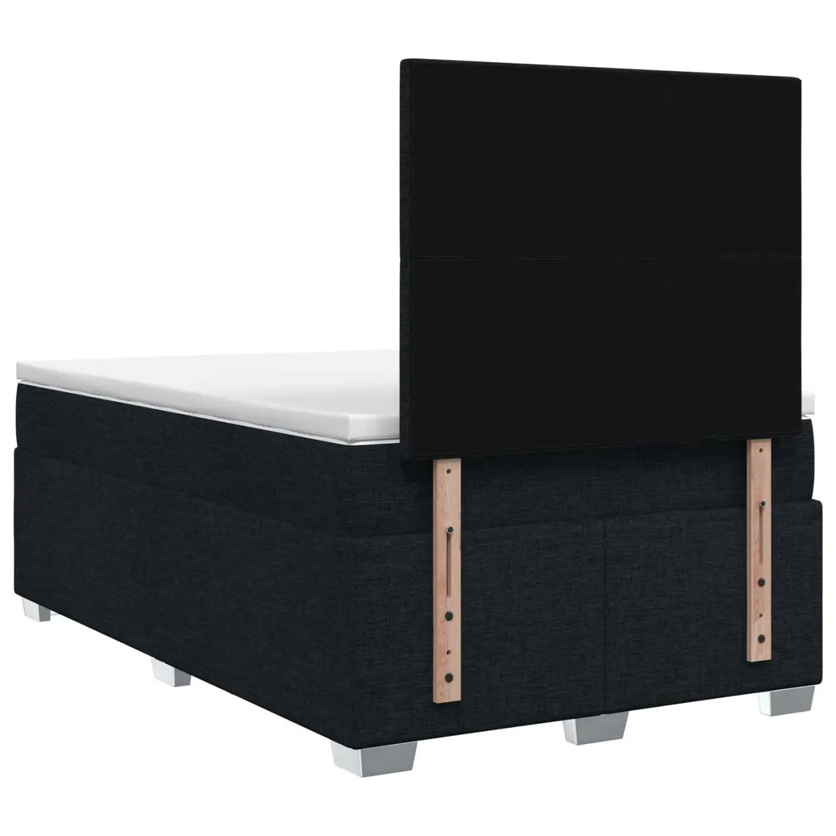 Lit boxspring avec matelas Noir 120 x 190 cm Tissu - XIOS