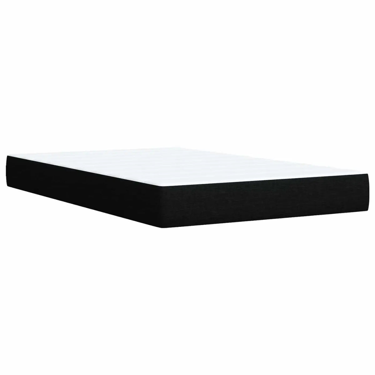Lit boxspring avec matelas Noir 120 x 200 cm Tissu - XIOS