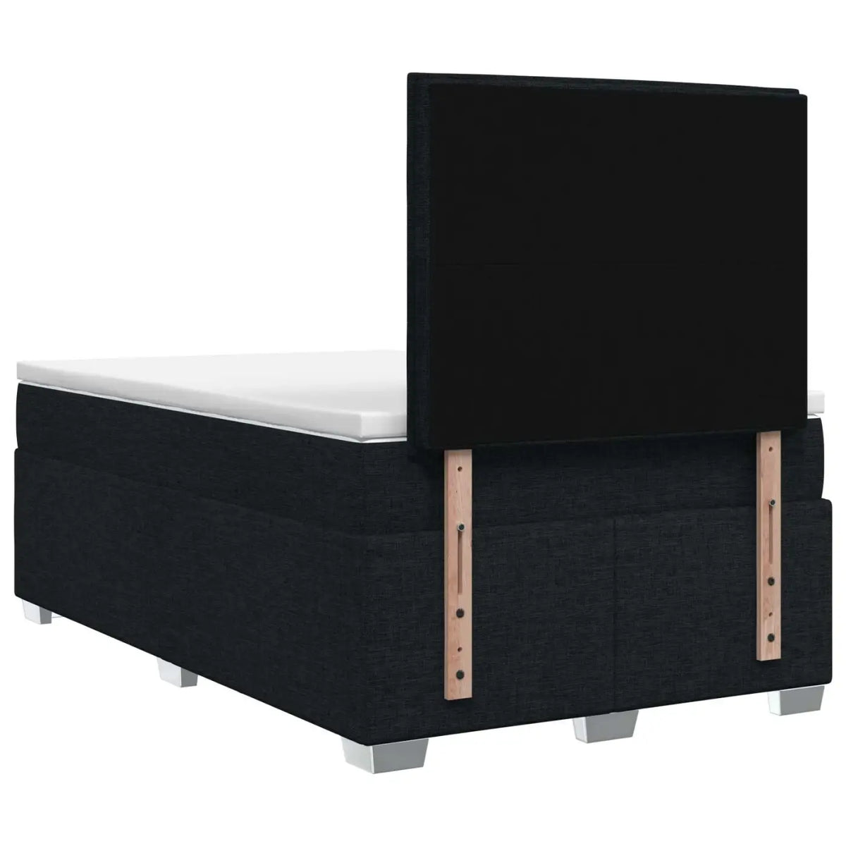 Lit boxspring avec matelas Noir 120 x 200 cm Tissu - XIOS