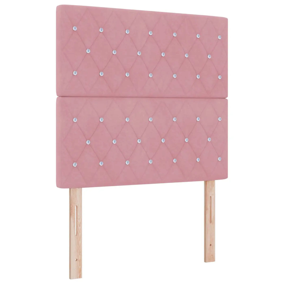 Lit boxspring avec matelas Rose 120 x 200 cm Velours - XIOS