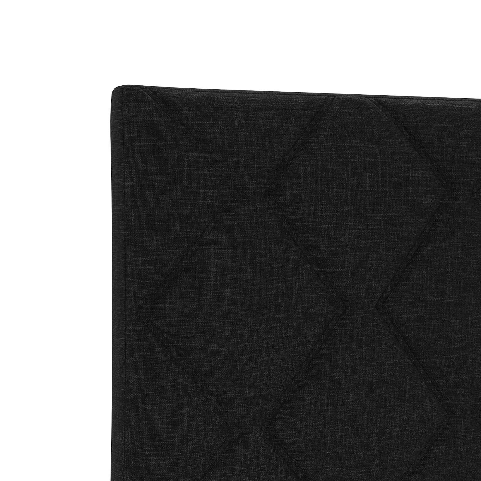 Lit boxspring avec matelas Noir 120 x 190 cm Tissu - XIOS