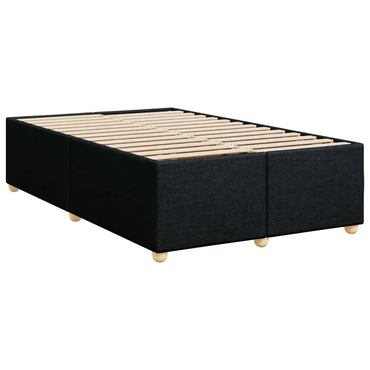 Lit boxspring avec matelas Noir 120 x 190 cm Tissu - XIOS