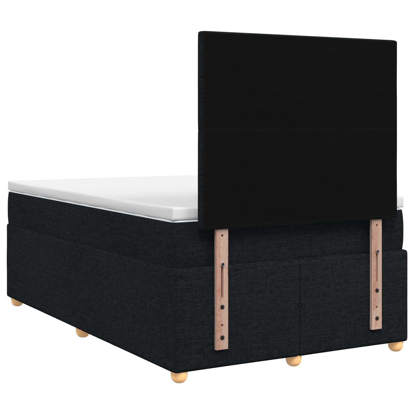 Lit boxspring avec matelas Noir 120 x 190 cm Tissu - XIOS