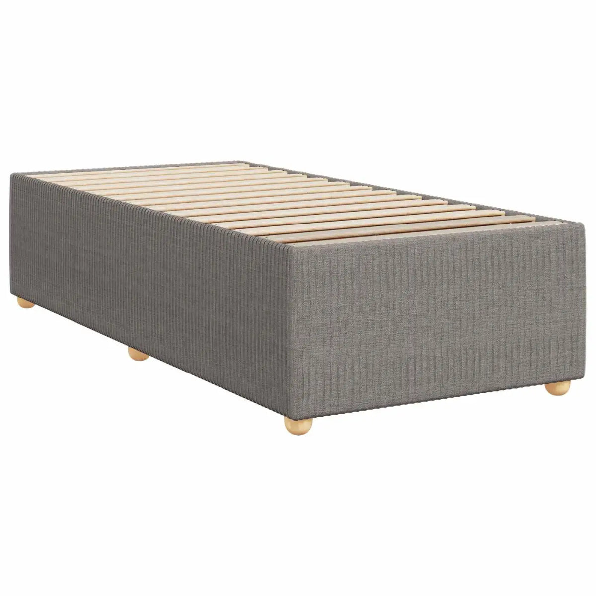 Lit boxspring LED avec matelas Taupe 100 x 200 cm Tissu - XIOS