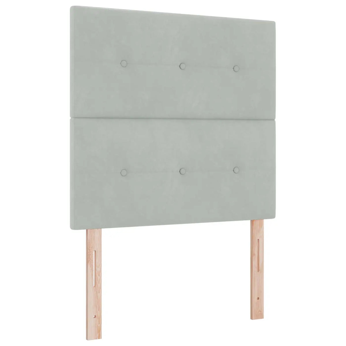 Lit boxspring LED avec matelas Gris clair 120 x 200 cm Velours - XIOS