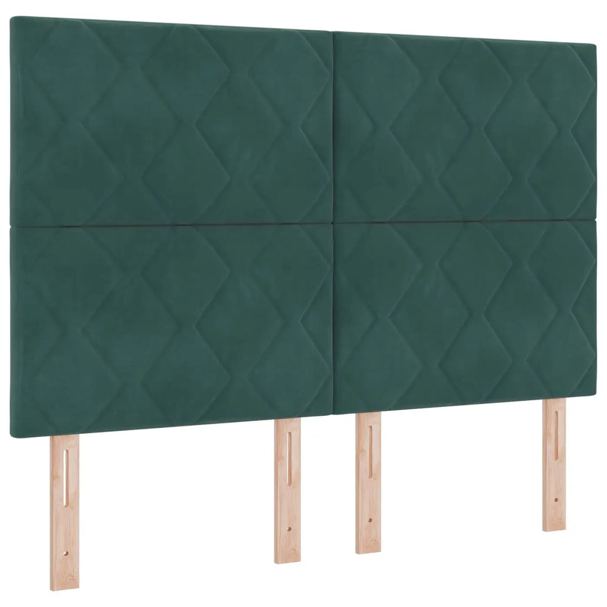 Lit boxspring LED avec matelas Vert foncé 140 x 190 cm Velours - XIOS
