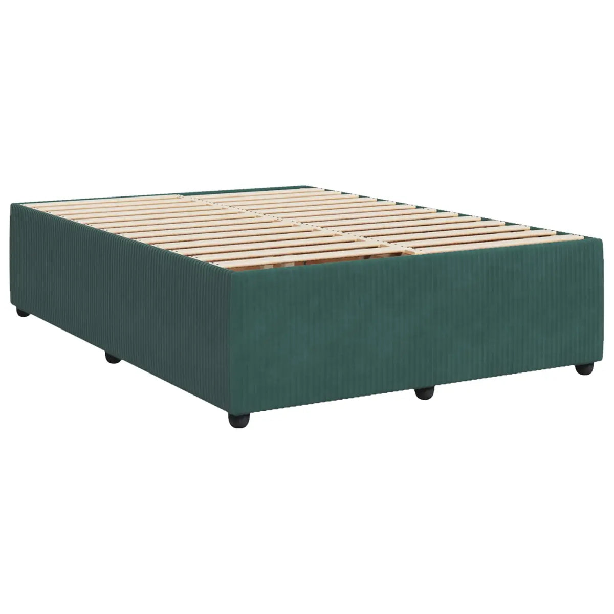 Lit boxspring LED avec matelas Vert foncé 140 x 190 cm Velours - XIOS
