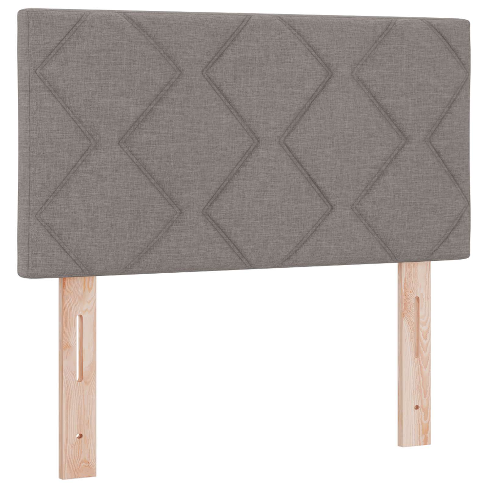 Lit ottoman avec matelas Taupe 80 x 200 cm Tissu - XIOS