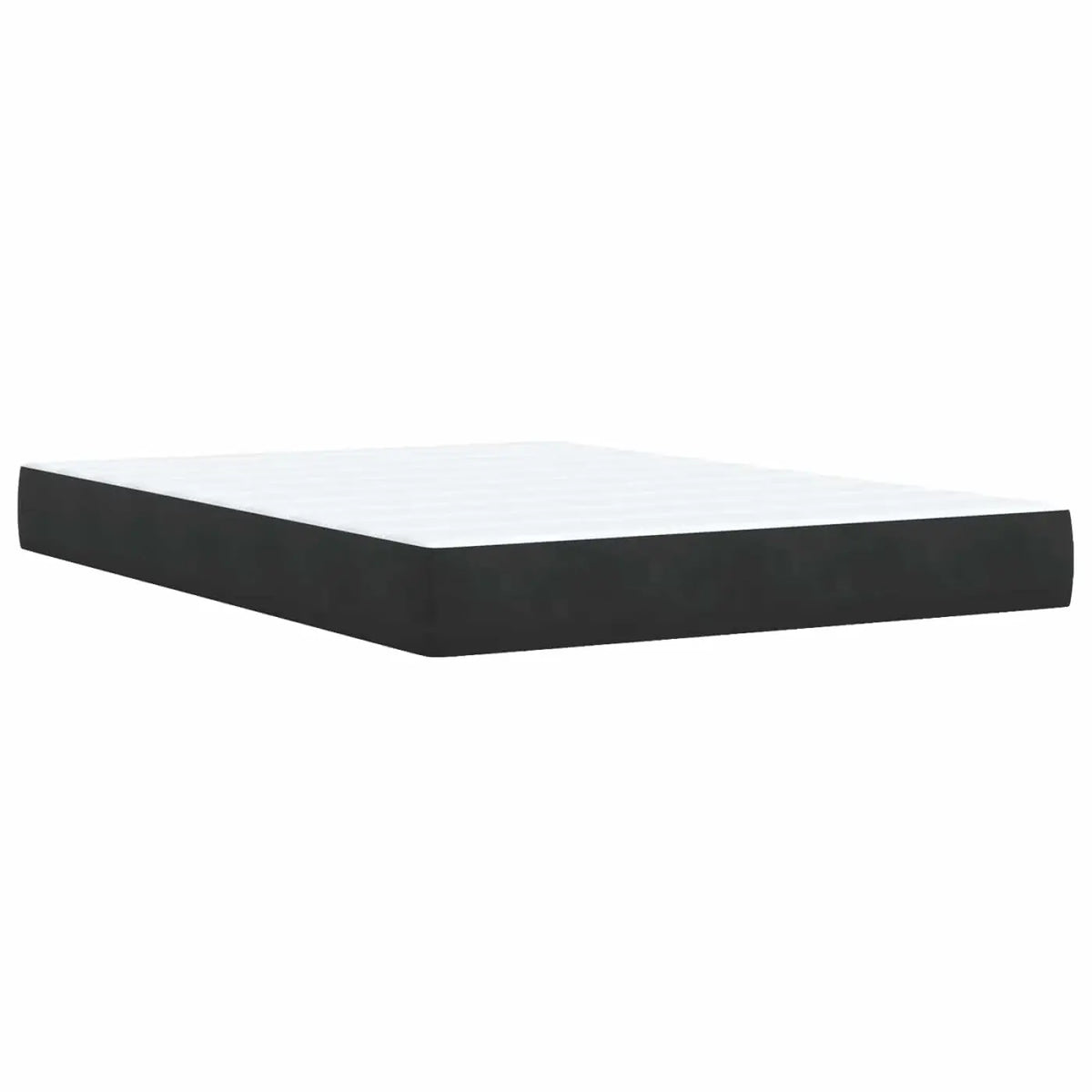 Lit ottoman avec matelas Noir 140 x 200 cm Velours - XIOS