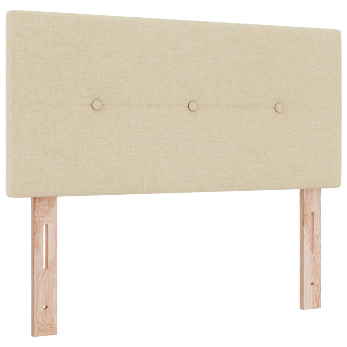 Lit coffre avec matelas et LED Crème 80 x 200 cm Tissu - XIOS
