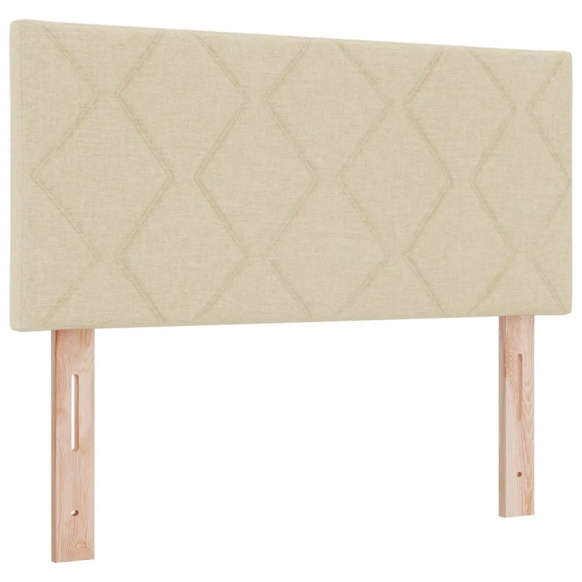 Lit coffre avec matelas et LED Crème 120 x 200 cm Tissu - XIOS