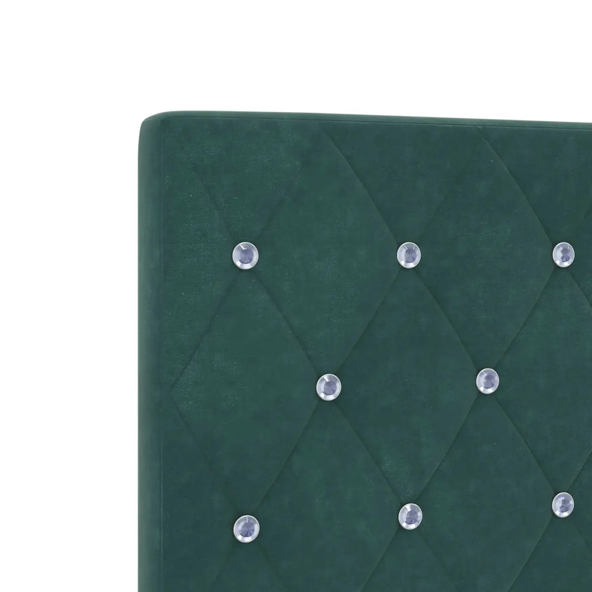 Lit coffre avec matelas et LED Vert foncé 120 x 190 cm Velours - XIOS