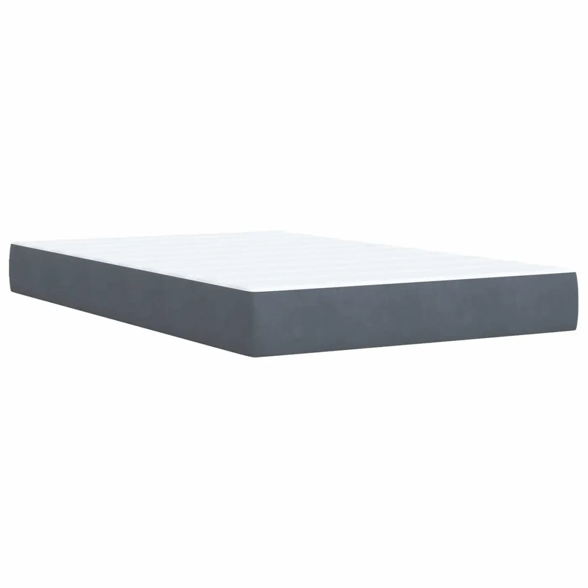 Lit coffre avec matelas et LED Gris foncé 120 x 200 cm Velours - XIOS