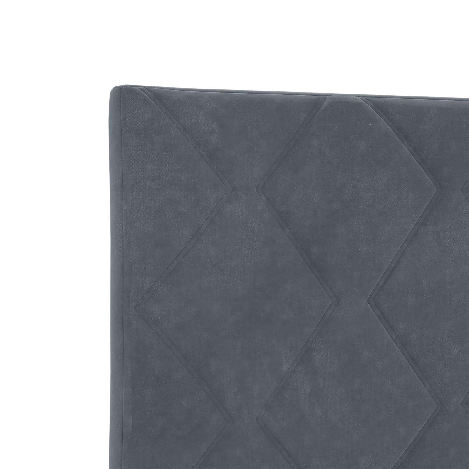 Lit coffre avec matelas et LED Gris foncé 100 x 200 cm Velours
