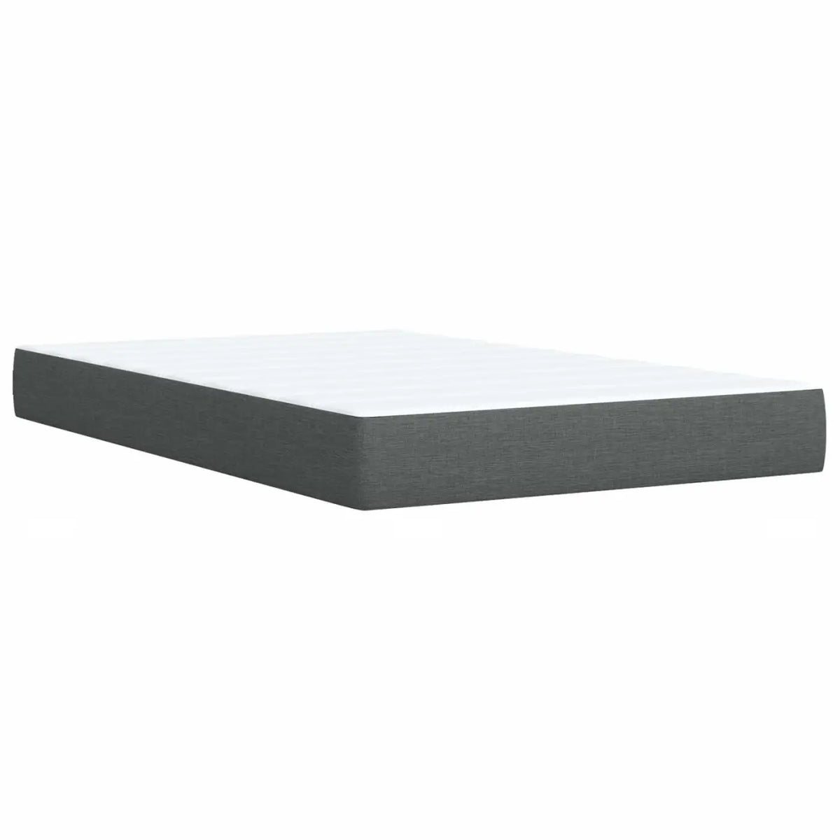 Lit ottoman avec matelas Gris foncé 120 x 200 cm Tissu - XIOS
