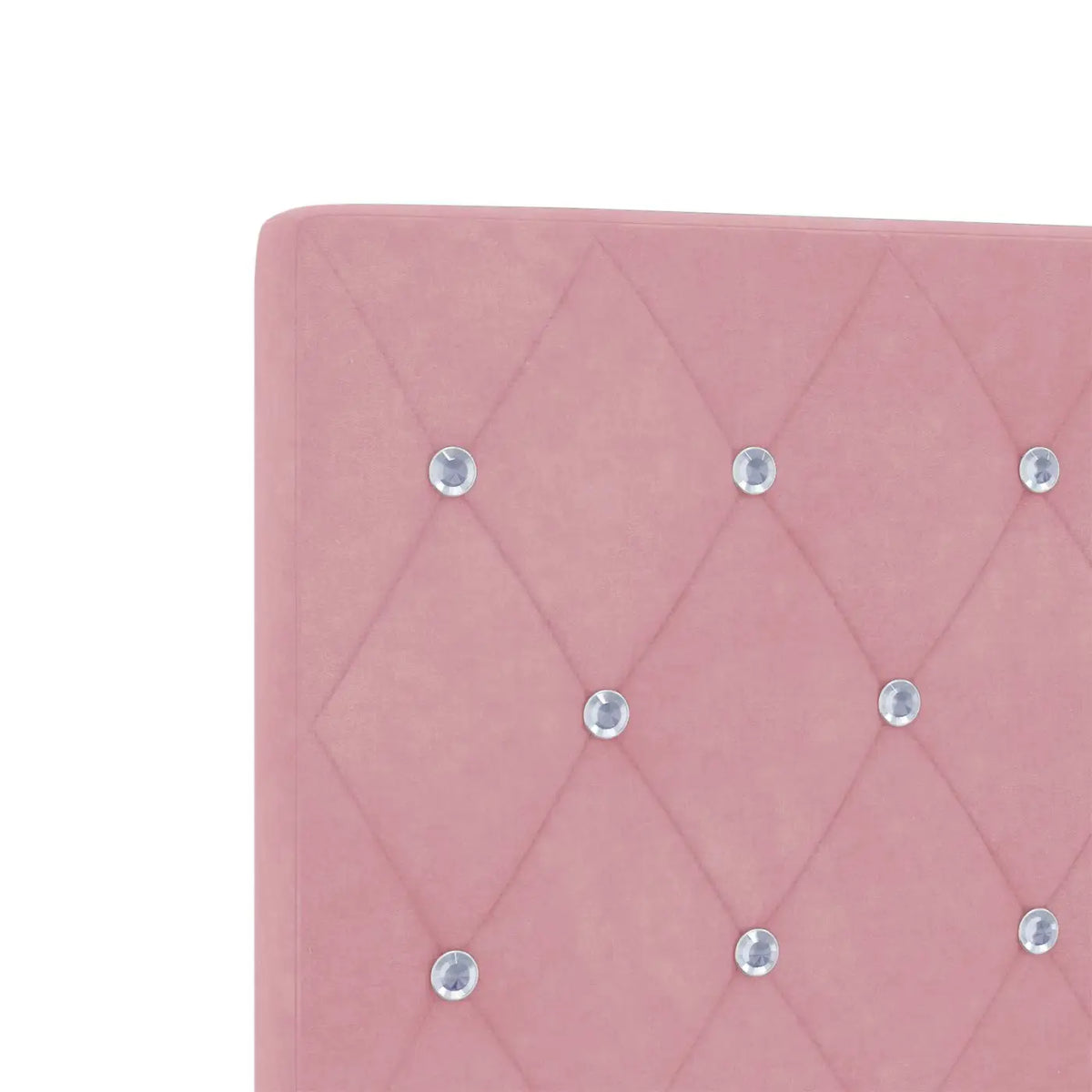 Lit ottoman avec matelas Rose 100 x 200 cm Velours - XIOS