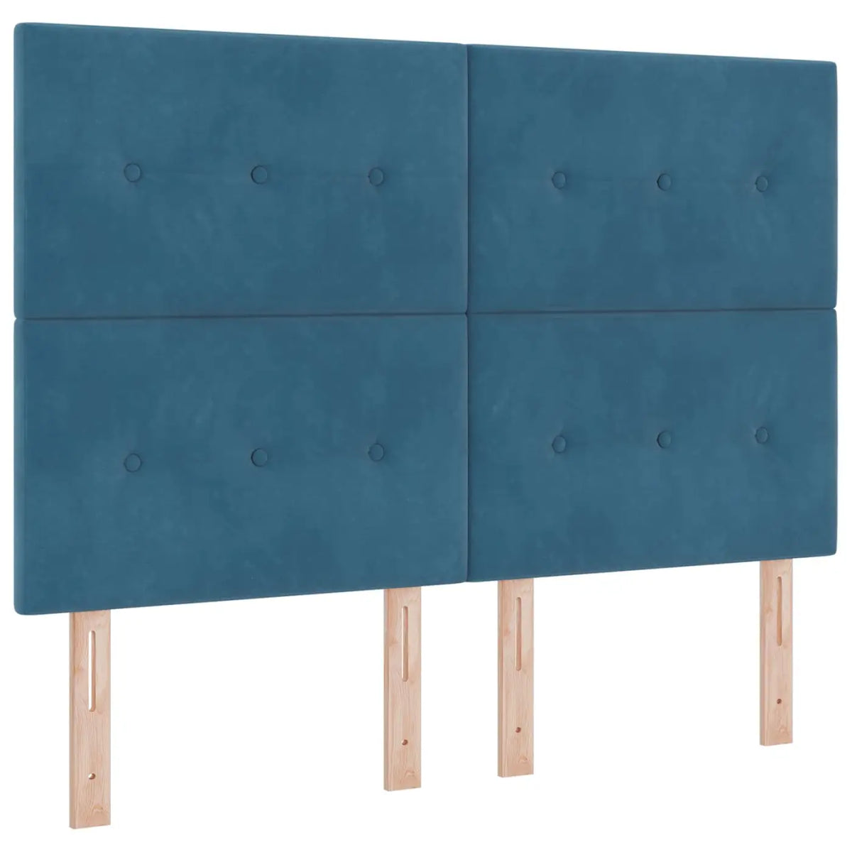Lit ottoman avec matelas Bleu foncé 140 x 200 cm Velours - XIOS
