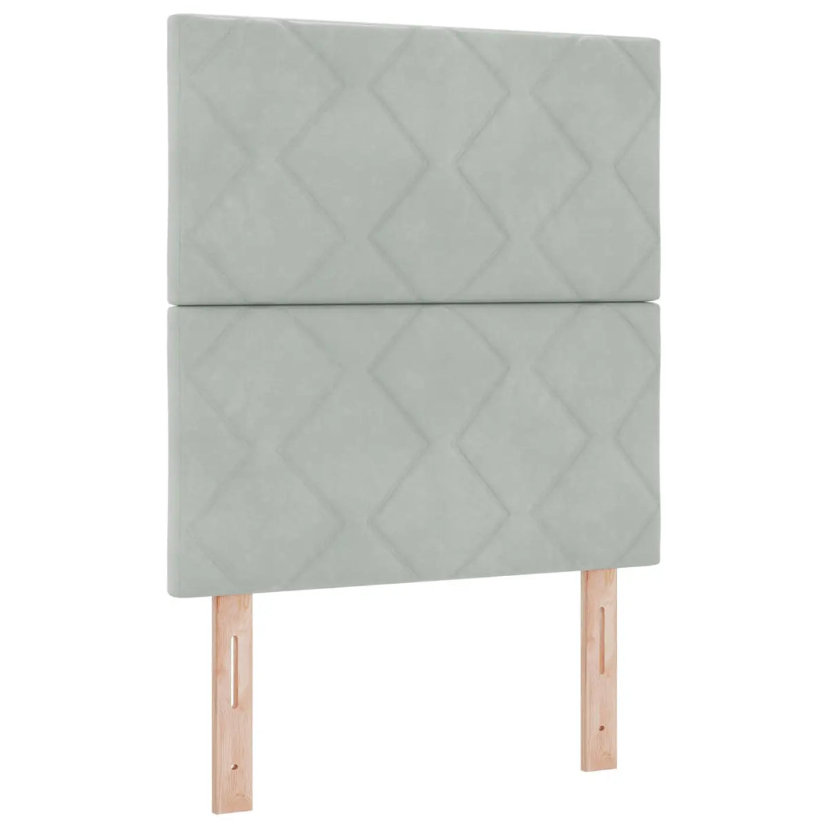 Lit ottoman avec matelas Gris clair 80 x 200 cm Velours - XIOS