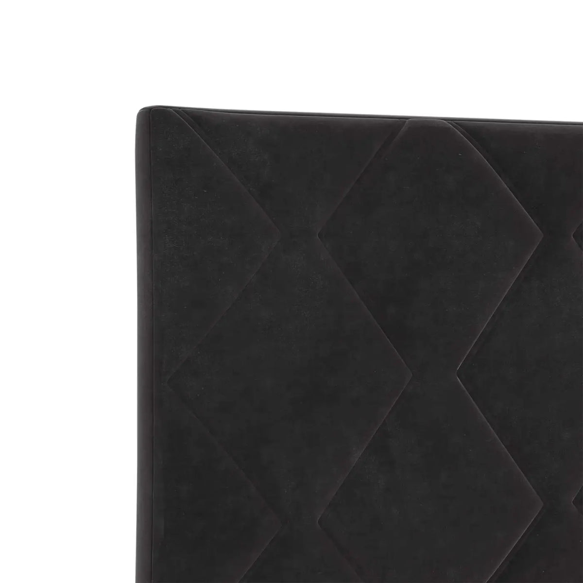 Lit ottoman avec matelas Noir 120 x 200 cm Velours - XIOS