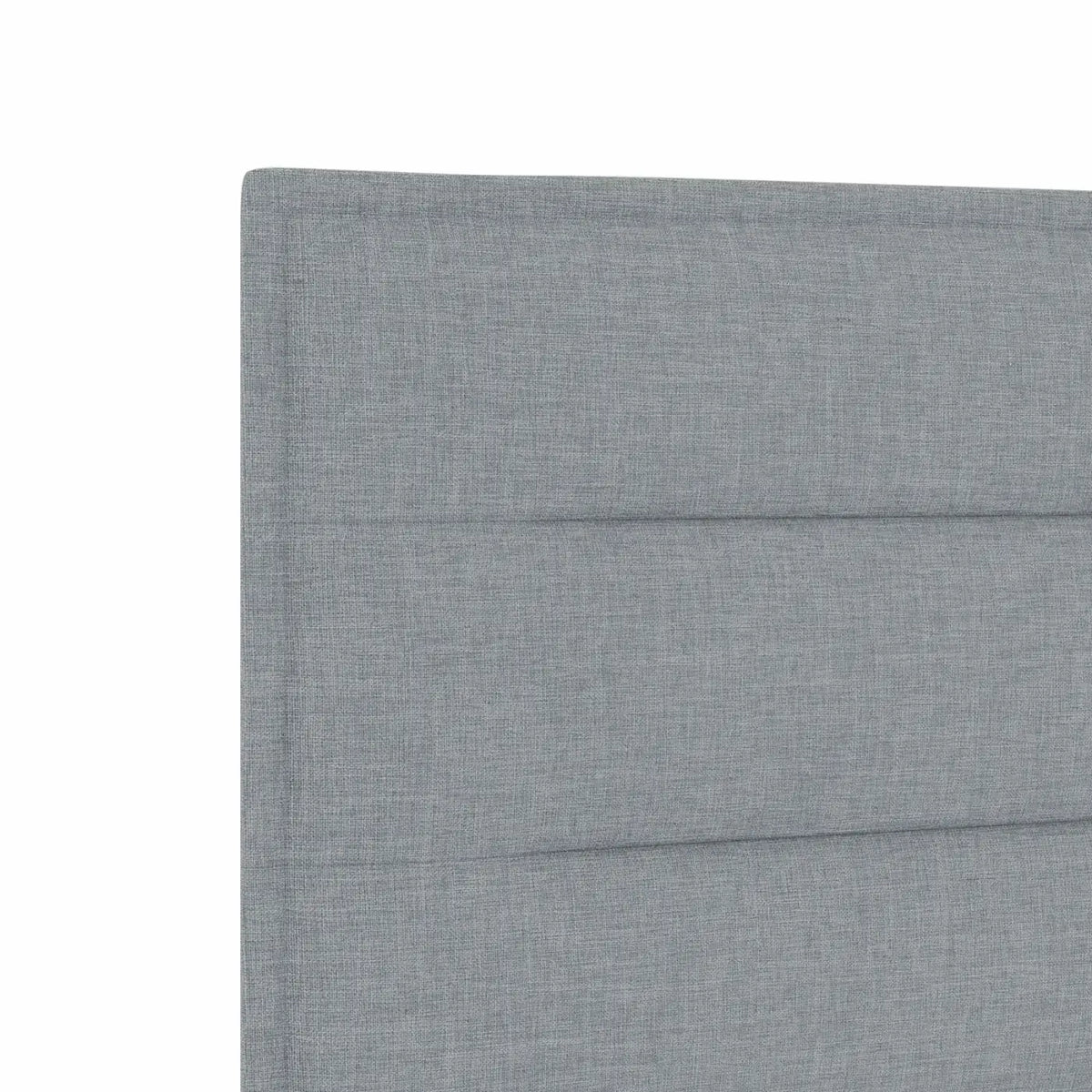 Lit coffre avec matelas et LED Gris clair 90 x 190 cm Tissu - XIOS