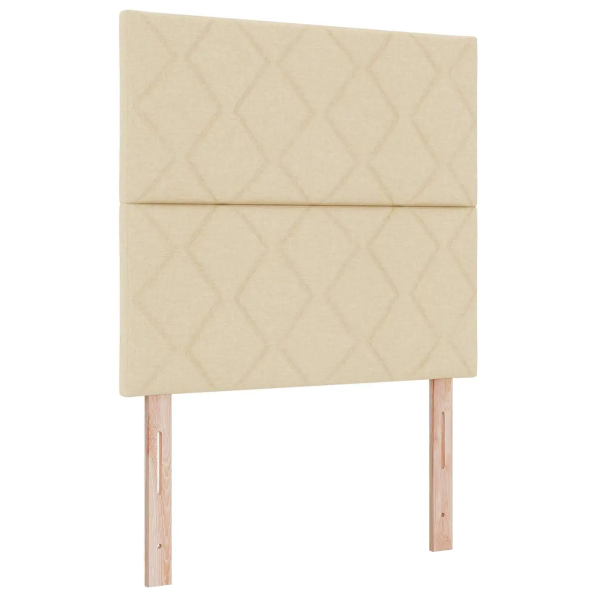 Lit coffre avec matelas et LED Crème 90 x 200 cm Tissu - XIOS