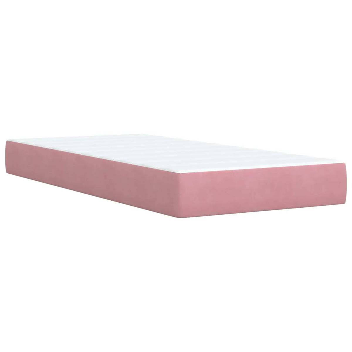 Lit coffre avec matelas et LED Rose 80 x 200 cm Velours - XIOS