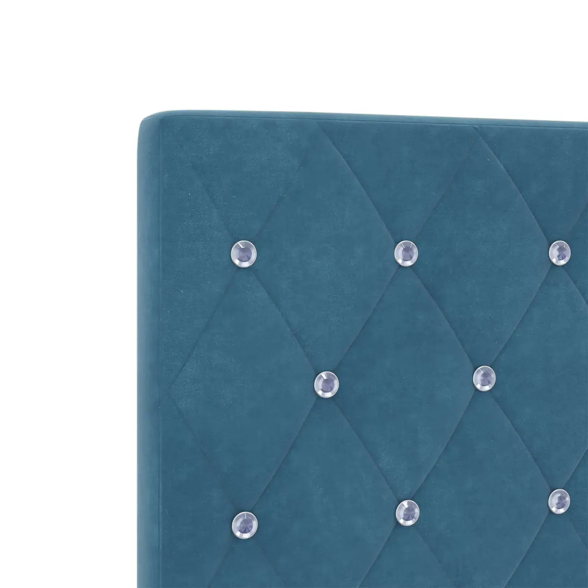 Lit coffre avec matelas et LED Bleu foncé 90 x 200 cm Velours - XIOS
