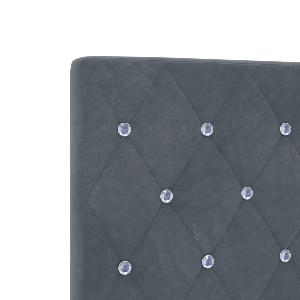 Lit coffre avec matelas et LED Gris foncé 100 x 200 cm Velours - XIOS