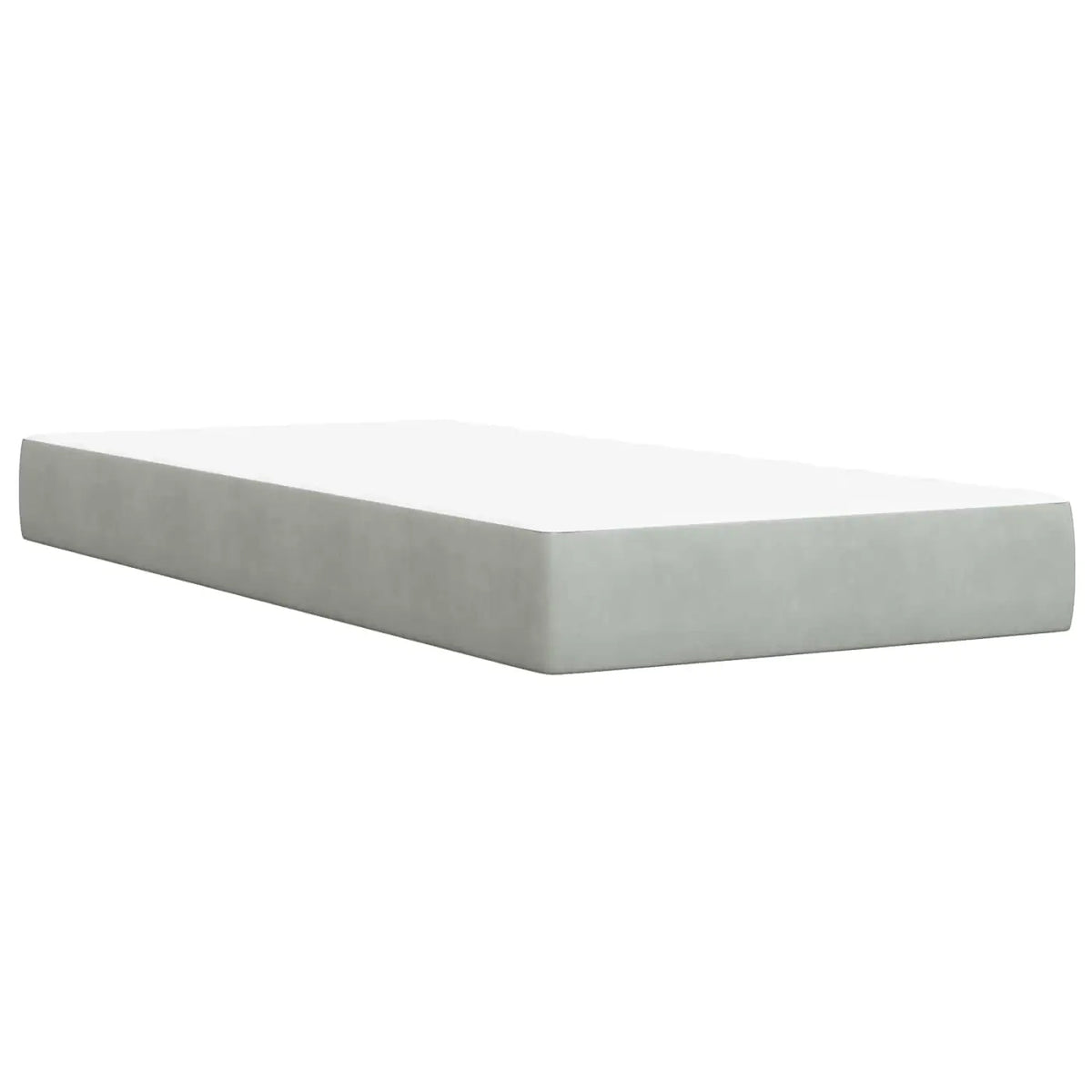 Lit coffre avec matelas et LED Gris clair 80 x 200 cm Velours - XIOS