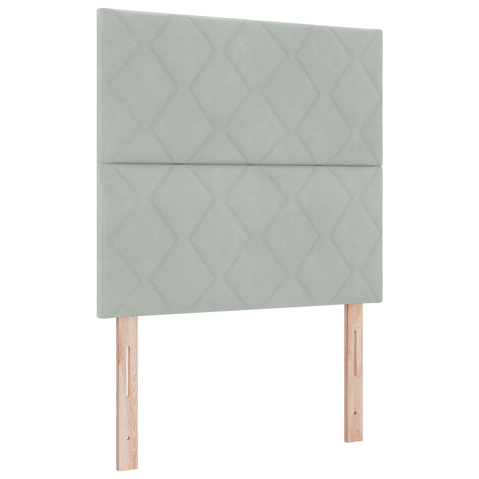 Lit coffre avec matelas et LED Gris clair 100 x 200 cm Velours