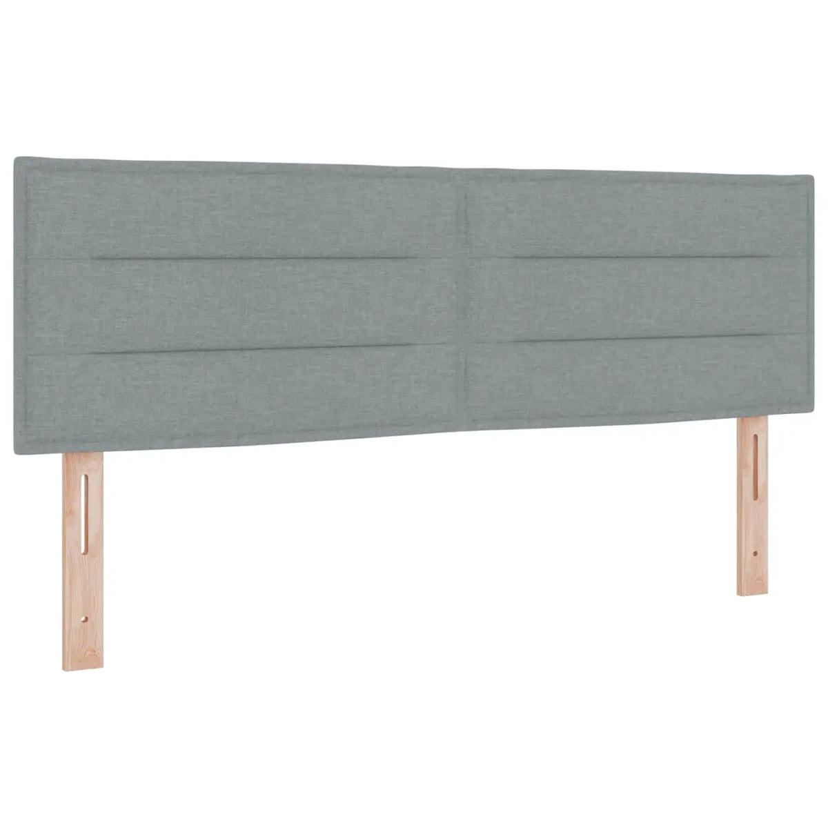 Lit avec rangement et matelas Gris clair 140 x 190 cm Velours - XIOS