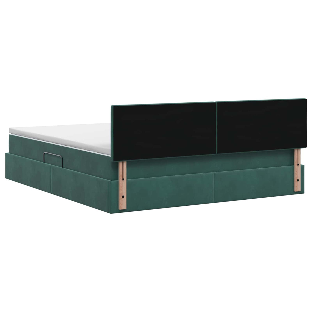 Lit de Rangement Vert foncé 140 x 200 cm Velours